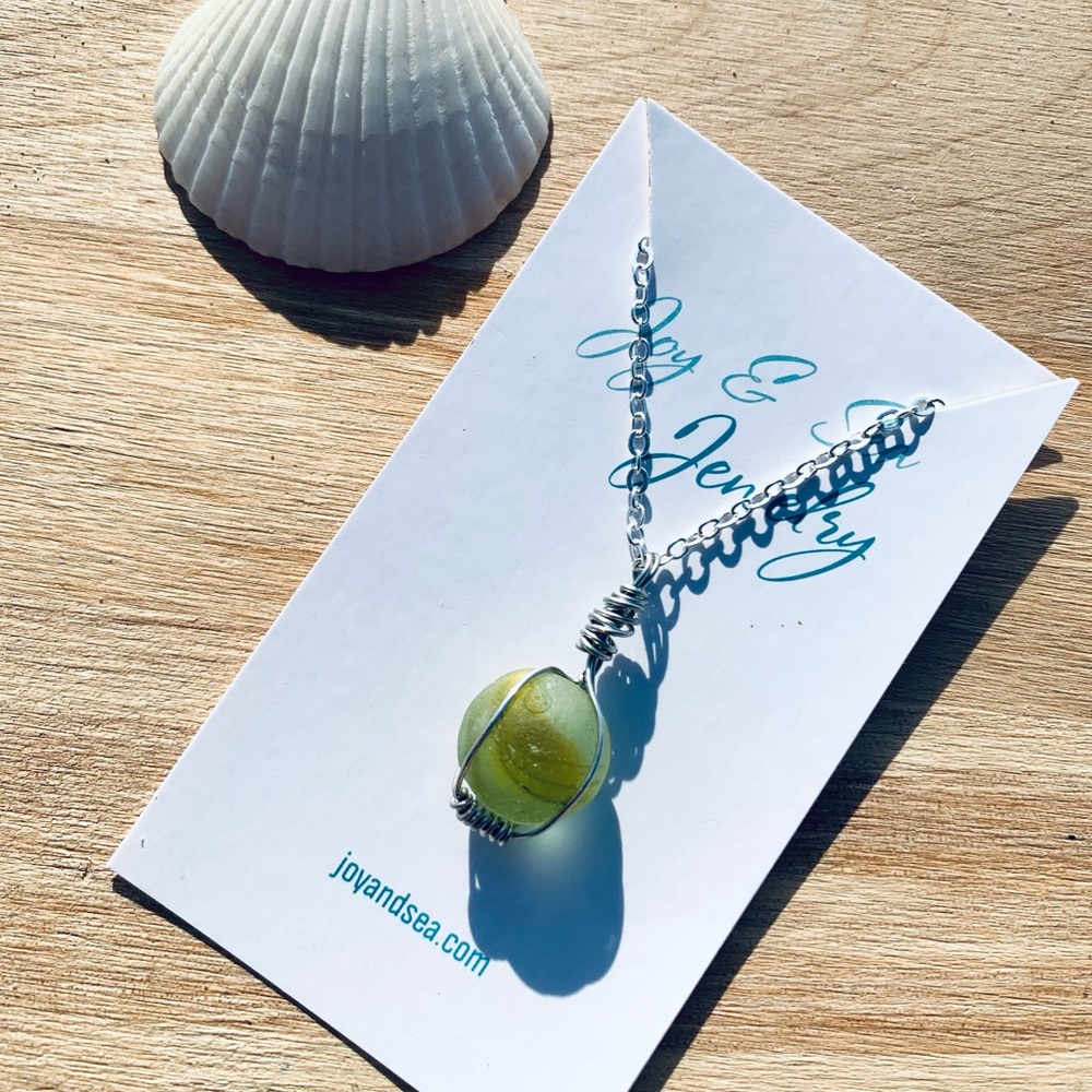 Tropical Love Seaglass Necklace - Picture 2 of 8